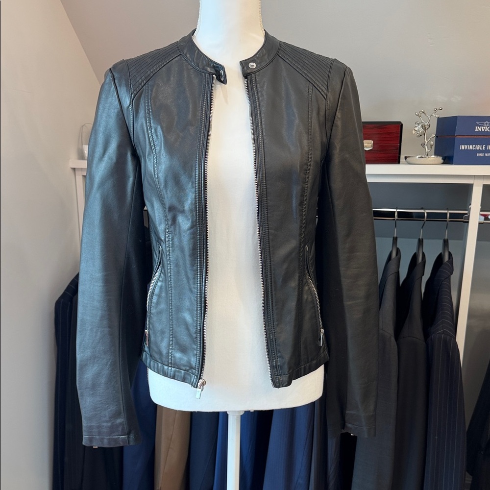 Express Women's Black Leather Jacket